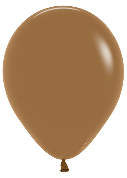 5 Inch Sempertex Deluxe Mocha Latex Balloons 100ct - Toy World Inc