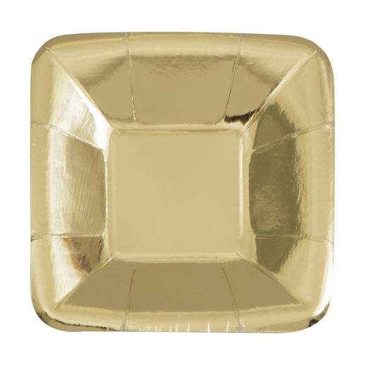 Gold Foil Appetizer Plate 8ct