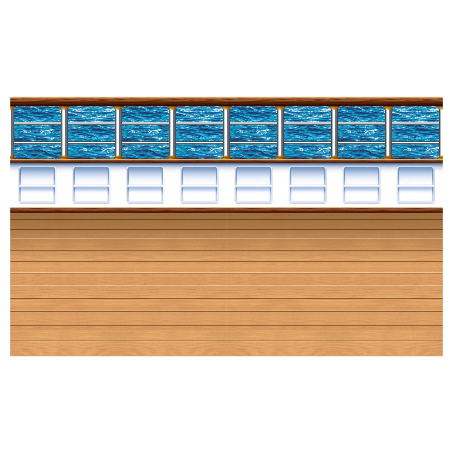 Crise Ship Deck Back Drop 4x30