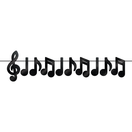 Music Foil Musical Notes Streamer