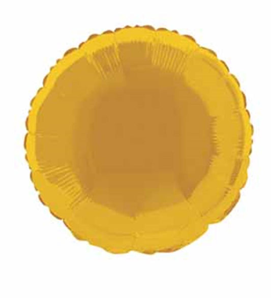 Round Gold 18 inch Foil Balloon