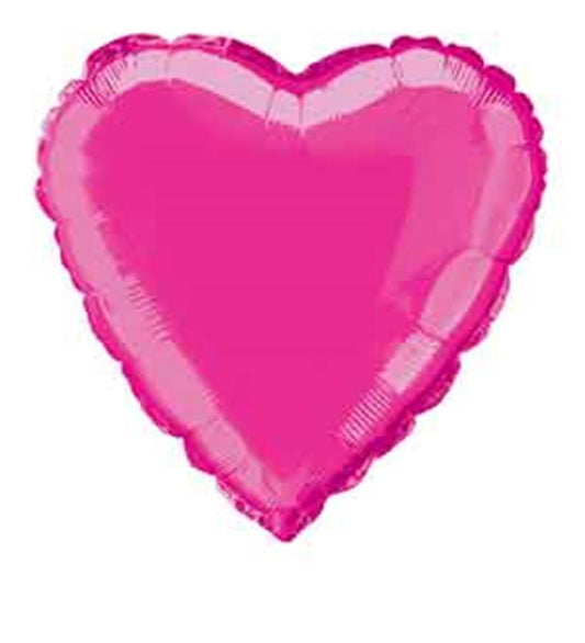 Foil Balloon 18 inch Heart Hot Pink