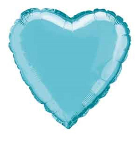 Heart Baby Blue 18 inch Foil Balloon