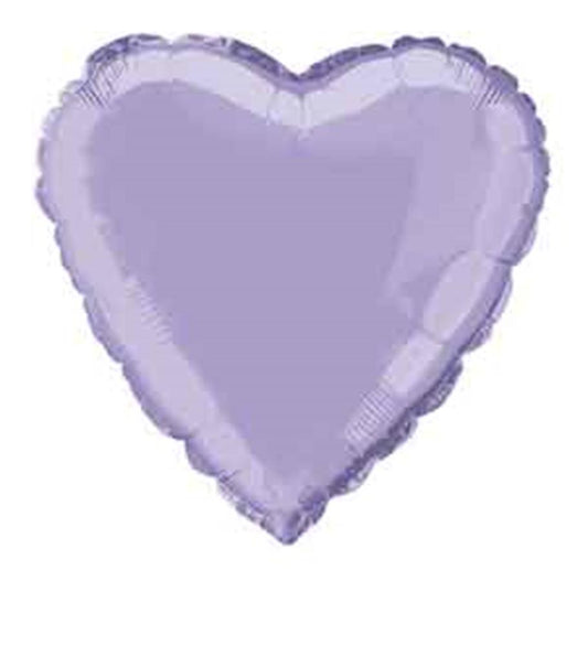 Foil Balloon 18 inch Heart Lavender