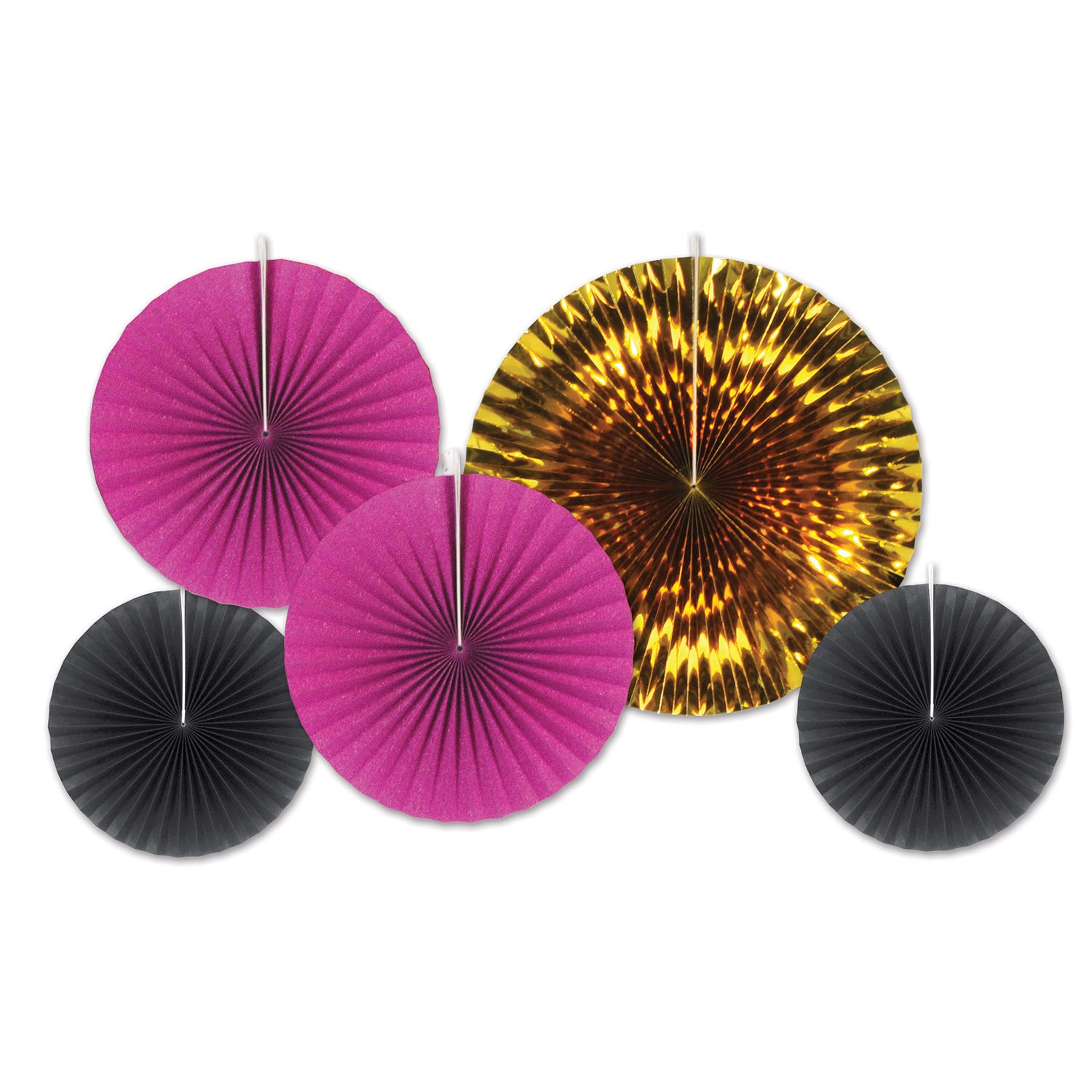 Bachelorette Paper Foil Decorative Fans