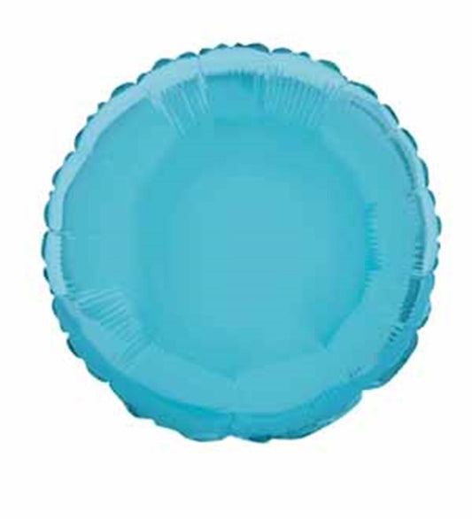 Baby Blue Solid Round 18 inch Foil Balloon 1ct