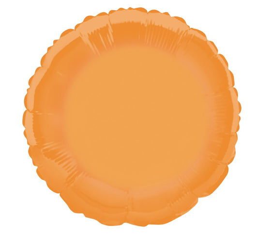 Foil Balloon 18in - Round Orange