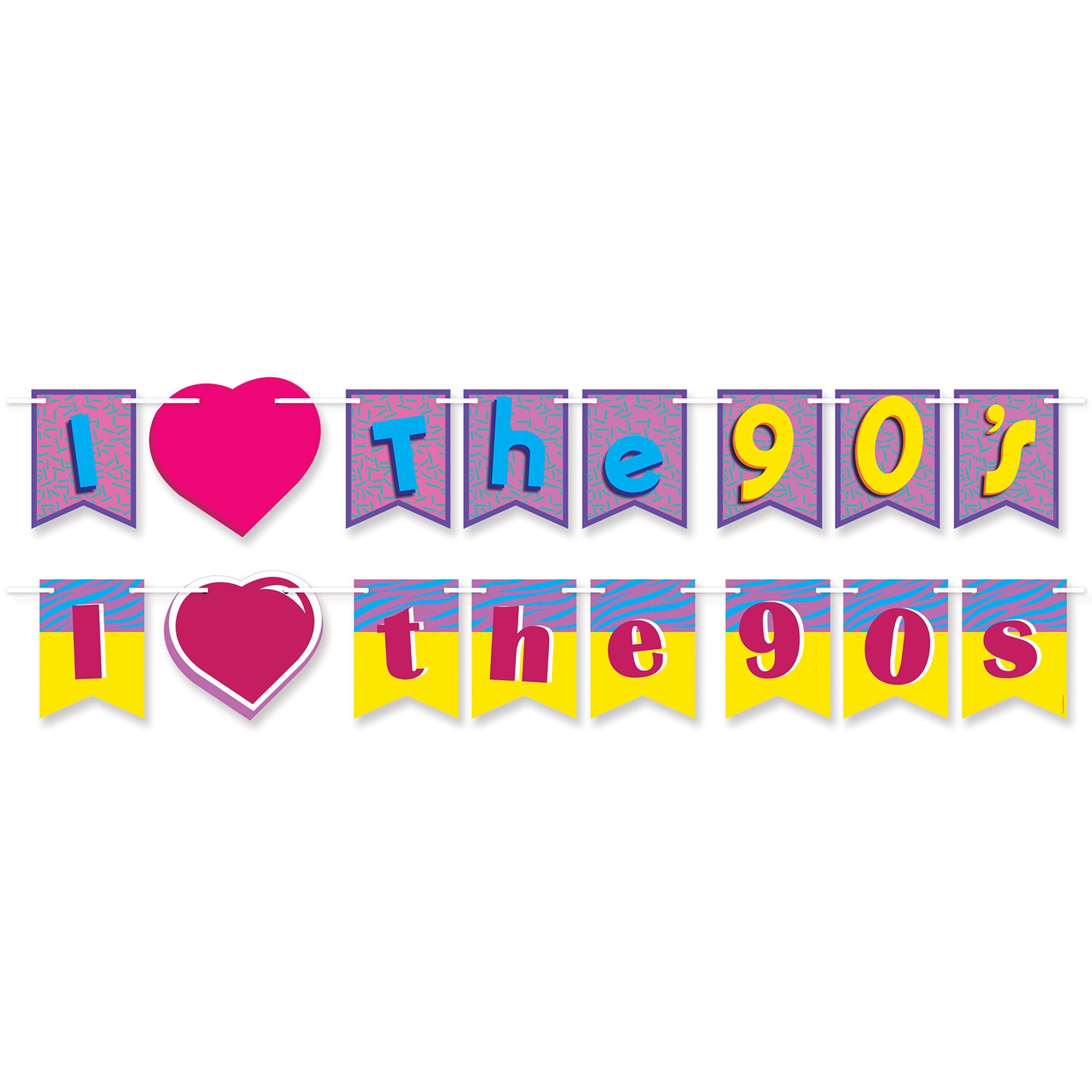 90s I Love The 90s Streamer Set