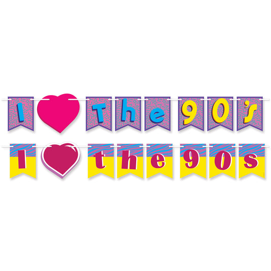 90s I Love The 90s Streamer Set