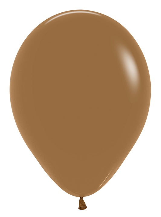 11 Inch Sempertex Deluxe Mocha Latex Balloons 25ct