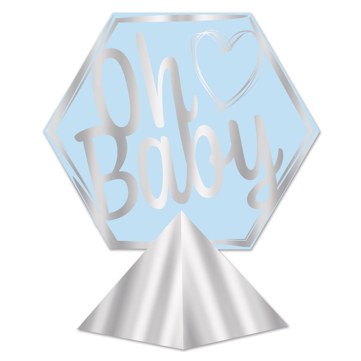 Baby Shower 3-D Foil Oh Baby Centerpiece