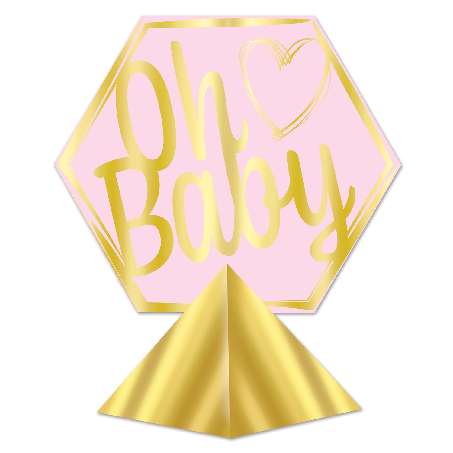 Baby Shower 3-D Foil Oh Baby Centerpiece