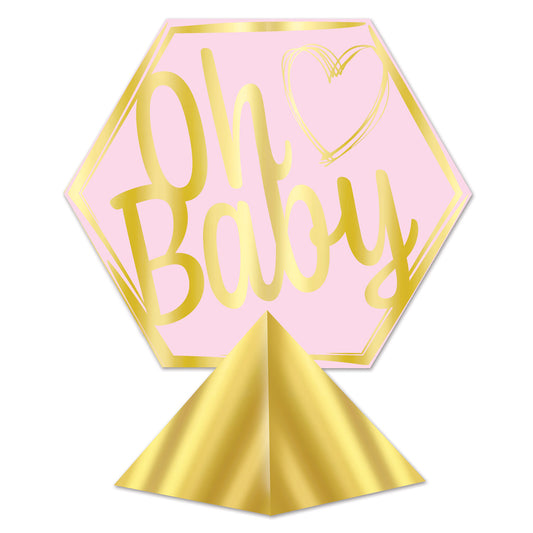 Baby Shower 3-D Foil Oh Baby Centerpiece