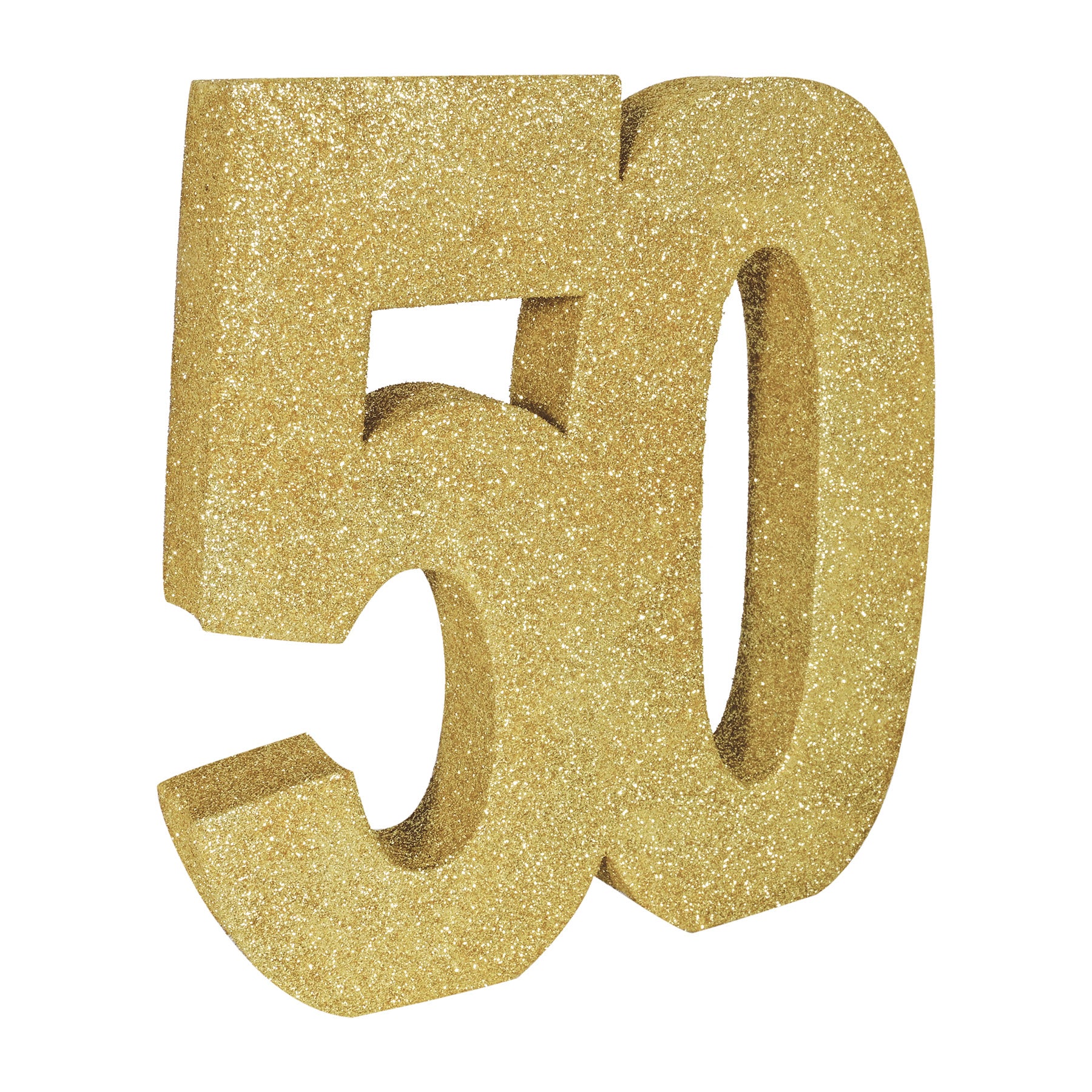 Birthday-Age Specific 3-D Glittered 50 Centerpiece