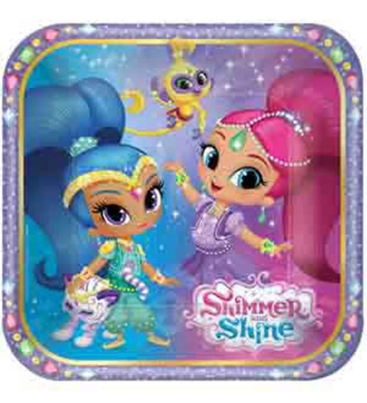 Shimmer and Shine Plate (S) 8ct