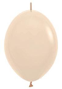 6 Inch Sempertex Pastel Matte Nude Link-O-Loon Latex Balloons 50ct
