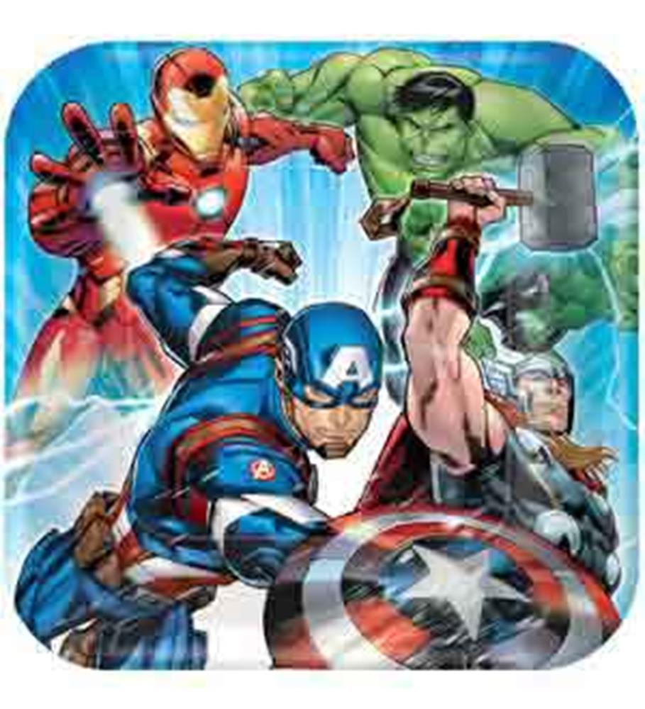 Avengers Epic Plate (L) 8ct