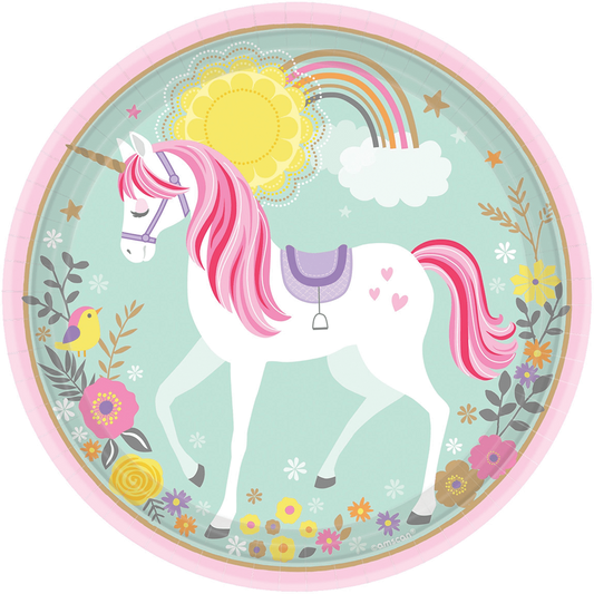 Plato Unicornio Mágico (L) 8ct