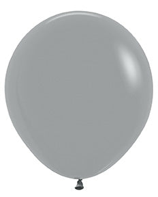 18 inch Sempertex Deluxe Urban Grey Latex Balloons 6ct