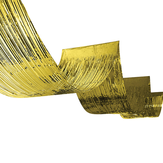General Occasion 1-Ply Metallic Fringe Ceiling Curtain