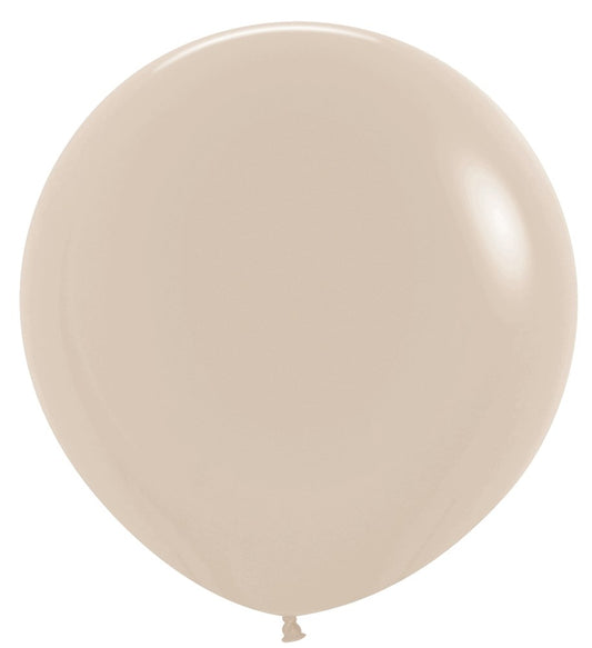 36 inch Sempertex Deluxe White Sand Latex Balloons 2ct