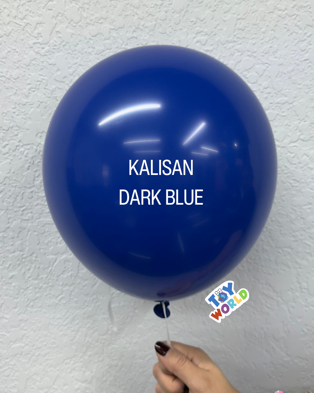 Globos de látex azul oscuro estándar Kalisan de 12 pulgadas, 100 unidades