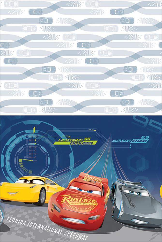 Disney Cars 3 Tablecover 54 inch x 96 inch 1ct