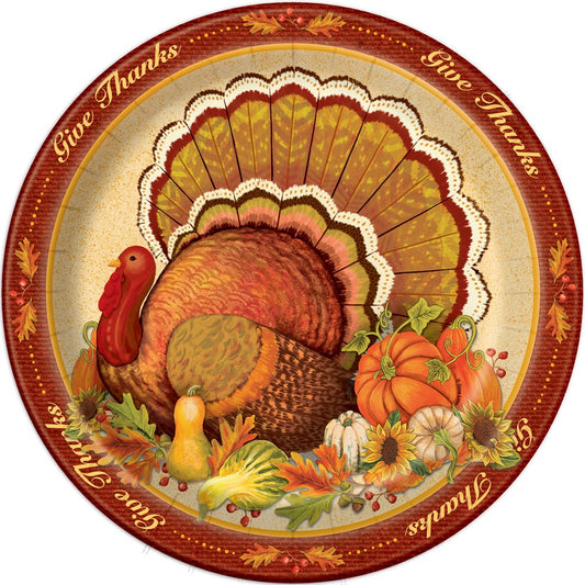Give Thanks Plate (L) 8ct