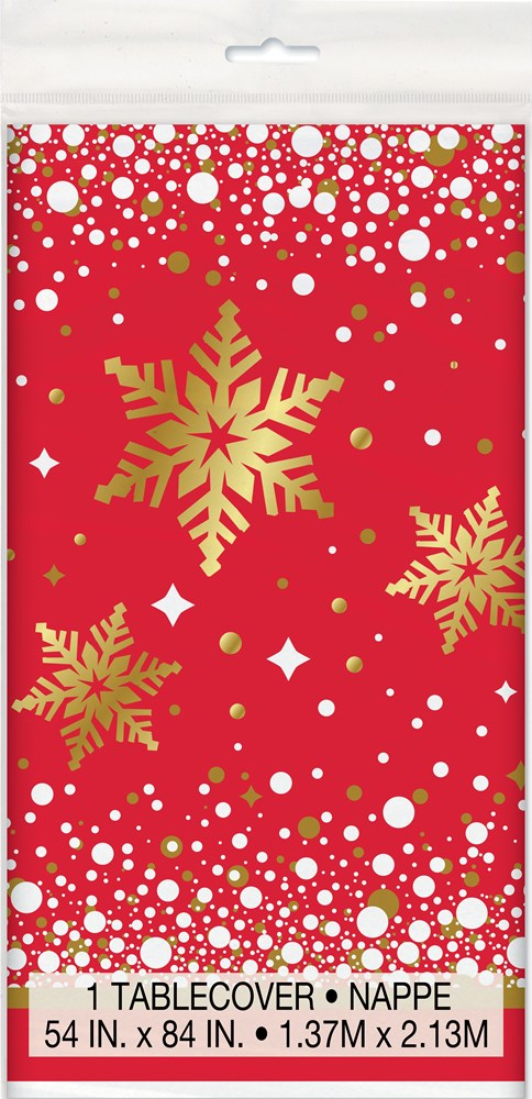 xmas Gold Sparkle Tablecover 54x84