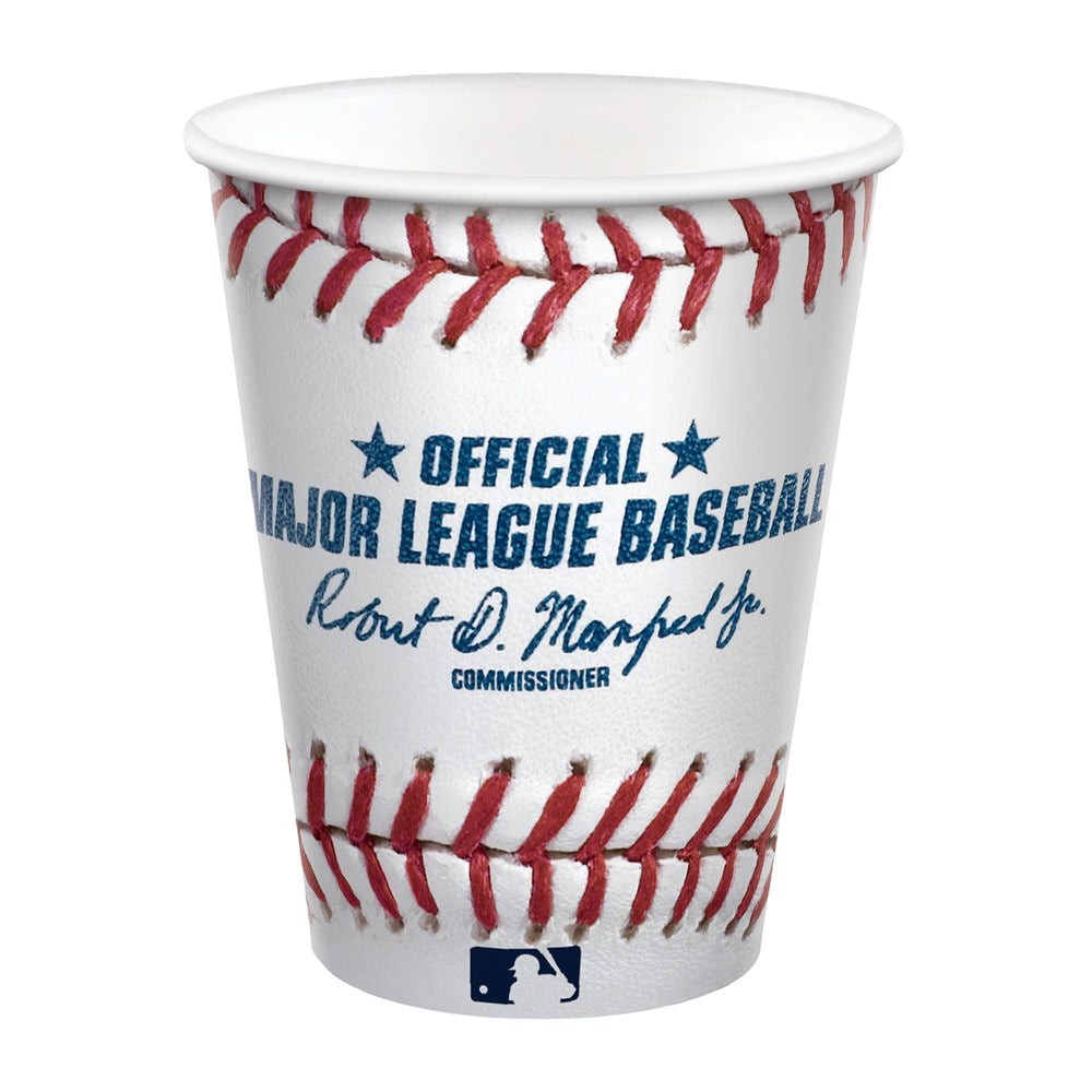 MLB Baseball Rawlings Paper Cup 9 ounce 8ct