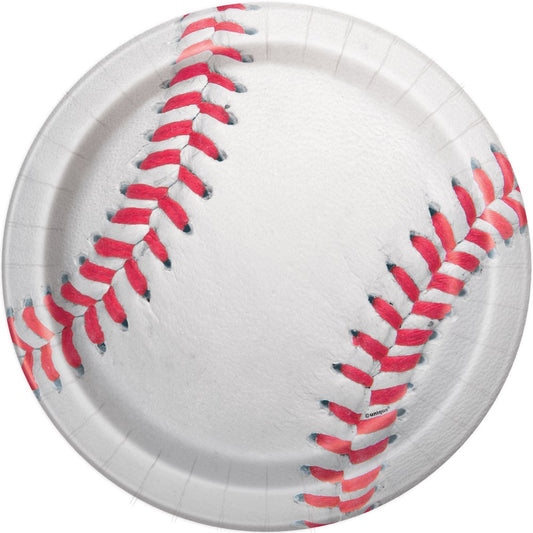 Plato de béisbol (L) 8ct