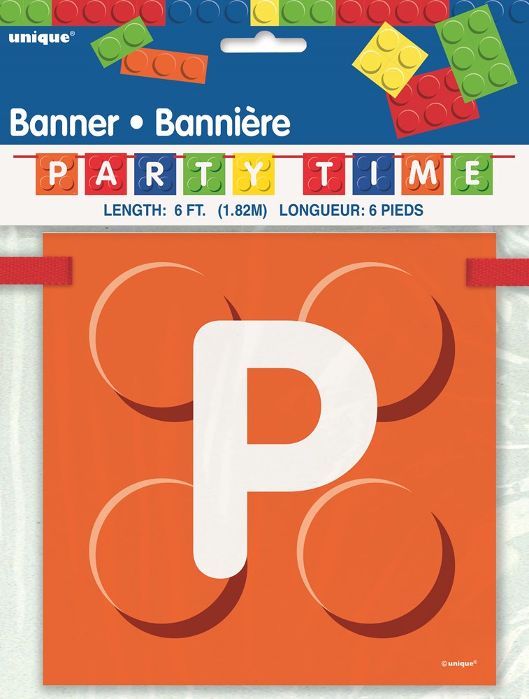 Building Blocks Birthday Block Banner