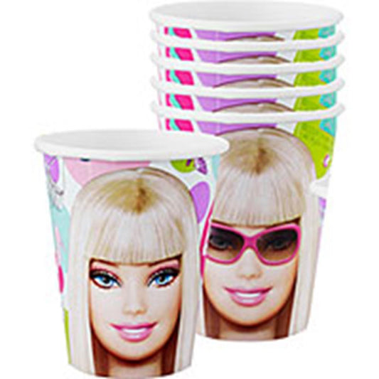 Barbie All Dolled Up Cup 9oz 8ct