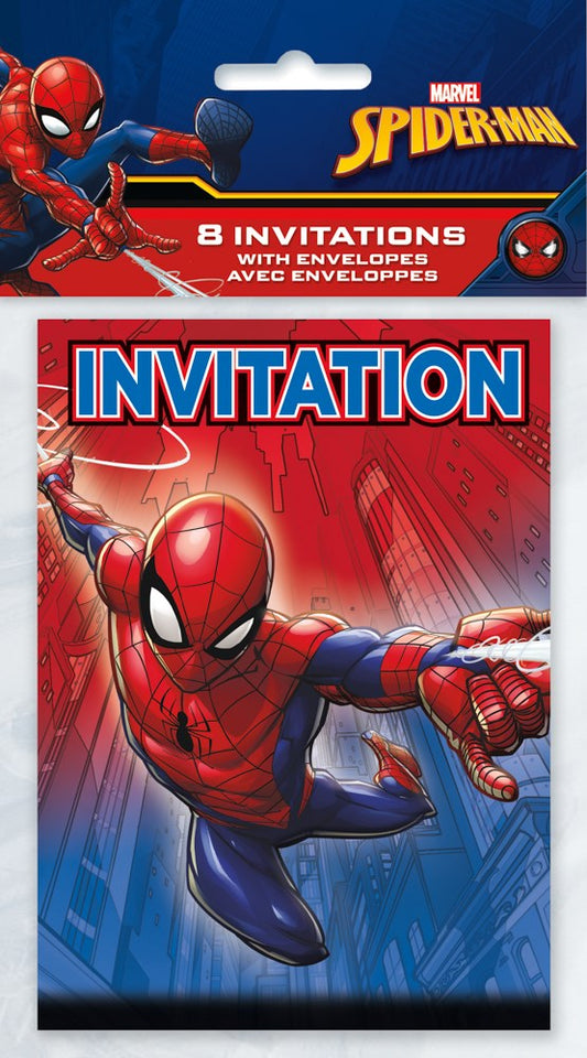 8 Invitación de Spiderman