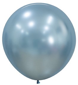 24 inch Sempertex Silk Arctic Blue Latex Balloons 10ct