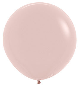 24 inch Sempertex Deluxe Creamy Blush Latex Balloons 10ct