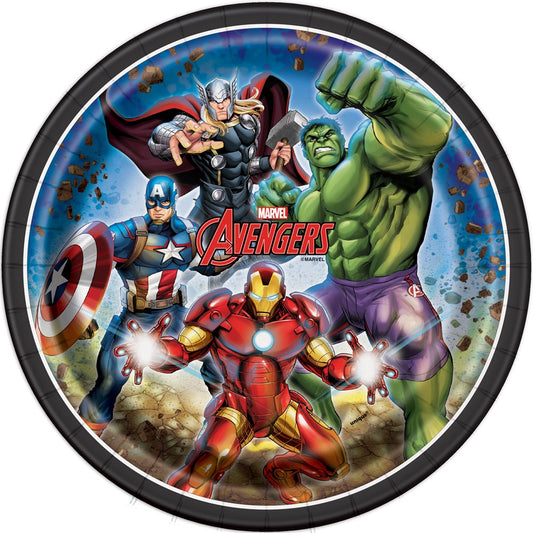 Avengers 9 inch Plate 8ct