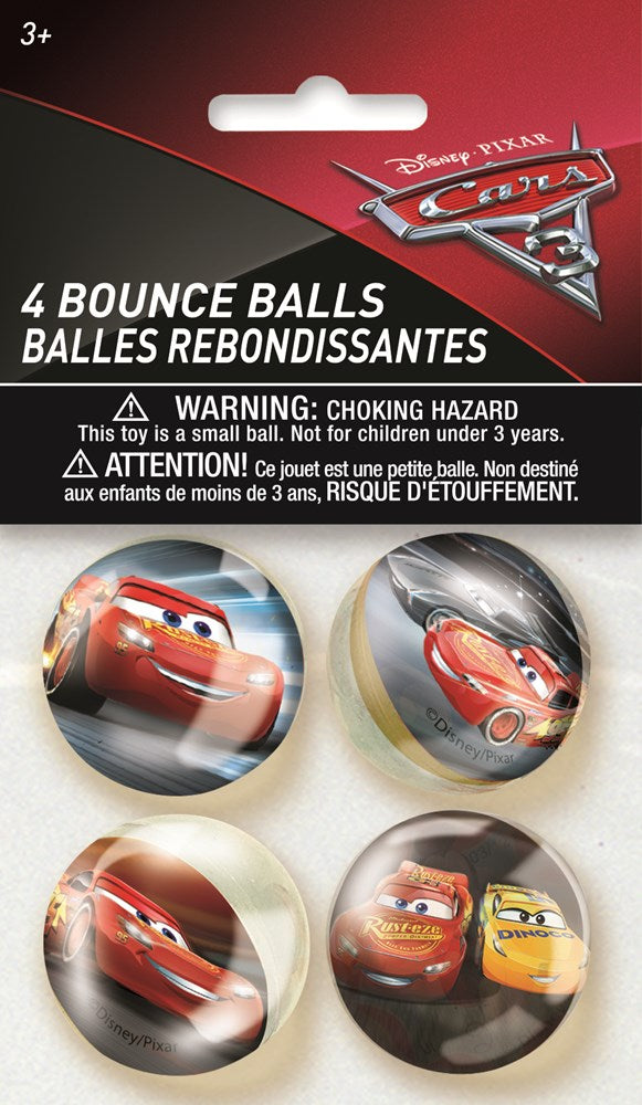 Disney Cars 3 Pelota de rebote 4 unidades