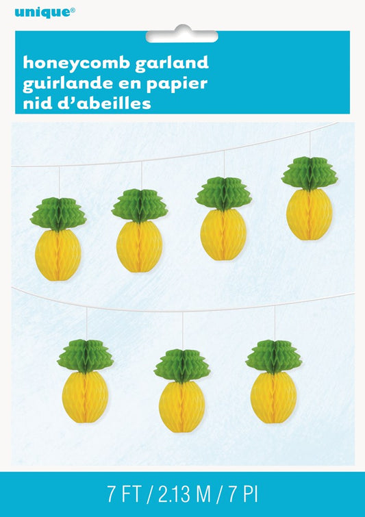 Guirnalda de panal de piña de 7 pies