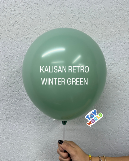 12 inch Kalisan Retro Winter Green 100ct