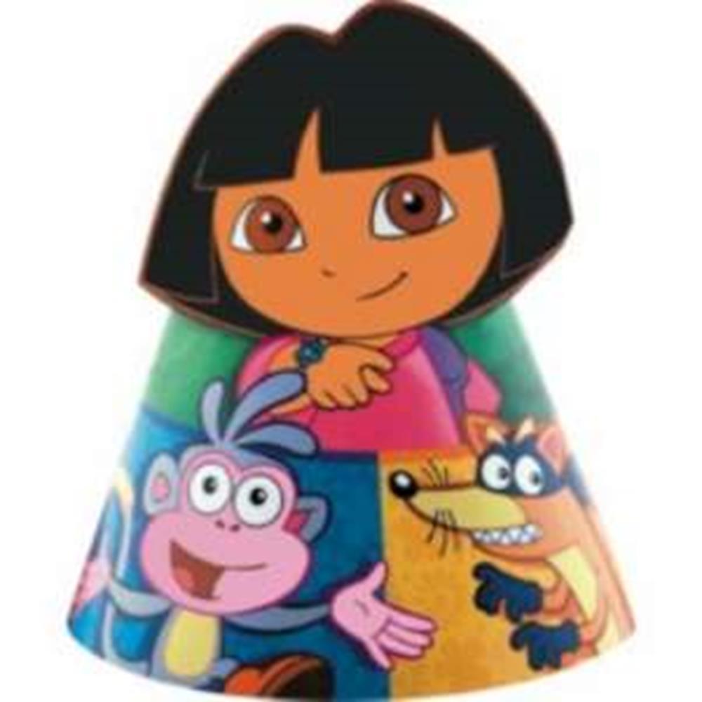 Dora y sus amigos sombreros 8ct