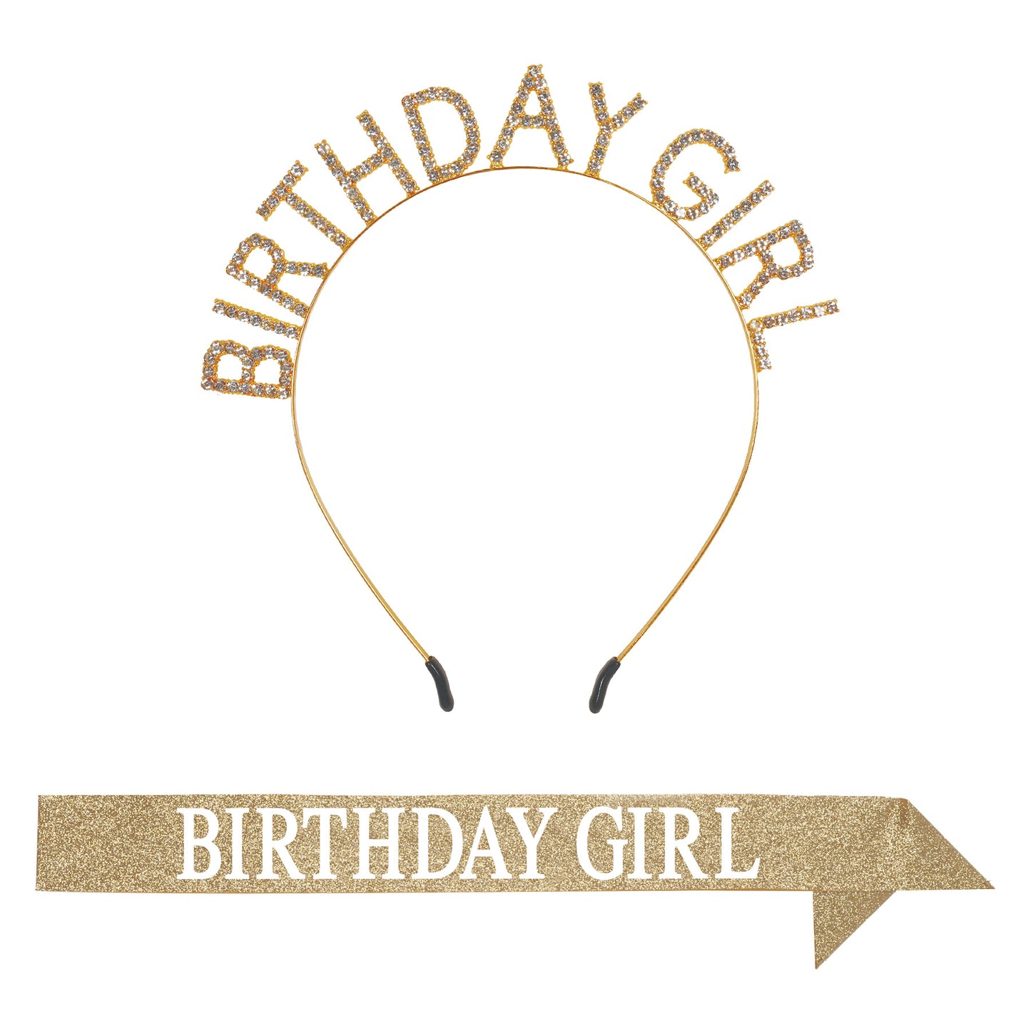 Birthday Birthday Girl Headband & Sash Set