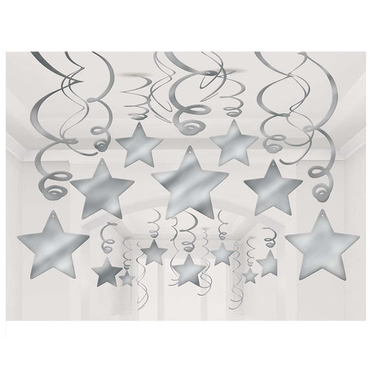 Shooting Stars Mega Value Pack Swirl Silver 30ct