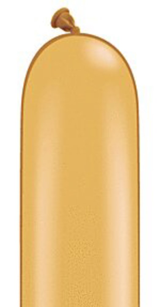 260Q Latex Qualatex Metallic Gold 100ct.