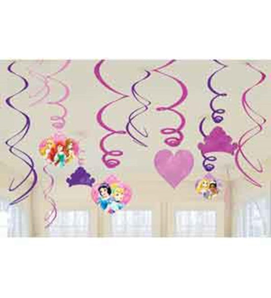 Disney Princess Sparkle remolino Deco 12 ct