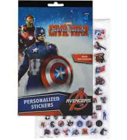 Avengers Foil Sticker Pad 4sht 9.50x5.75