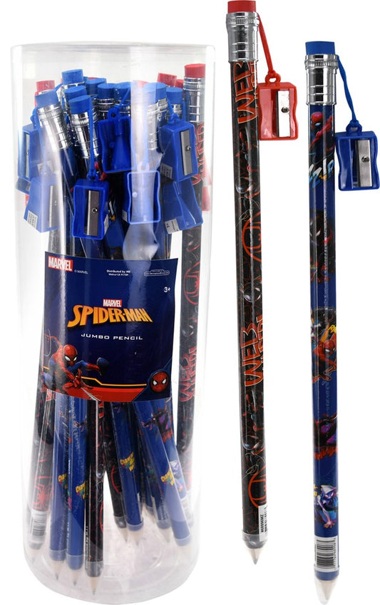 Spiderman Jumbo Pencil and Sharpener 15.5in