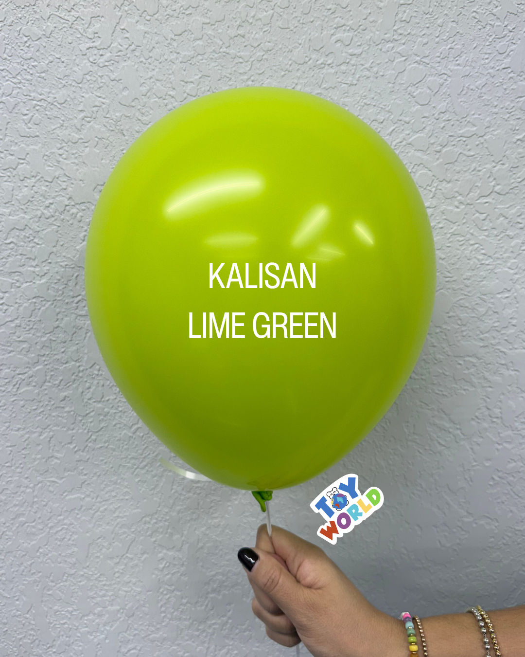 Globos de látex verde lima estándar Kalisan de 12 pulgadas, 100 unidades