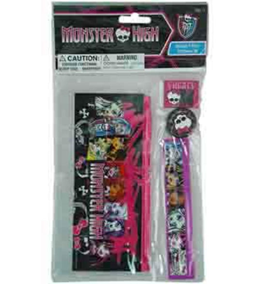 Juego de papelería Monster High 4 piezas