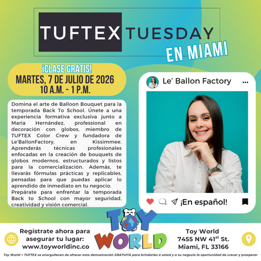 Miami, FL - Tuftex Tuesday with Le' Ballon Factory